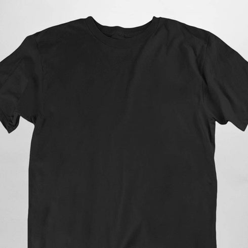 All Black Everything komplett schwarzes Festival Raver T-Shirt Basic